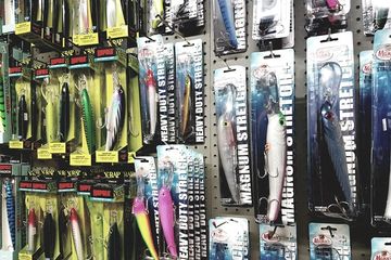 Offshore lure display.