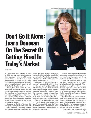 Wellington, The Magazine Pages 37 & 38