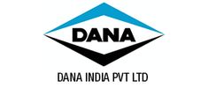 Dana India Pvt/ Ltd company logo. made in green and black color