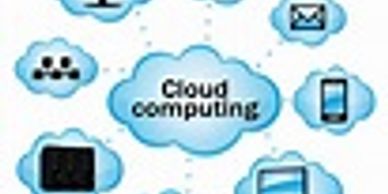 Diagram illustrating cloud computing concepts with various connected devices and services.