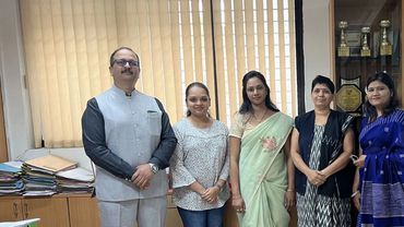 Rajesh salway & team with MVP Law College principle