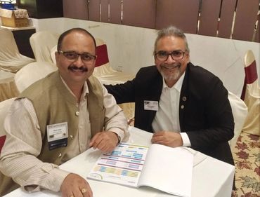 Rajesh Salway with BNI member Vikram Mathur