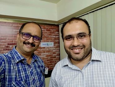 Rajesh Salway with Client