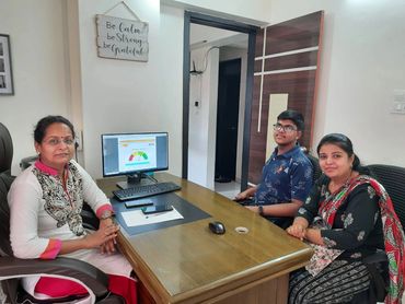 Dr Sandhya Salway during career counseling session