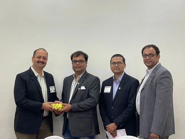 Rajesh Salway with BNI members