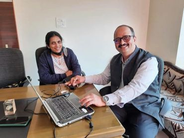 Rajesh salway while capturing fingerprints