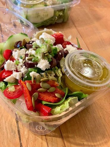 Greek style salad Traveled Cup