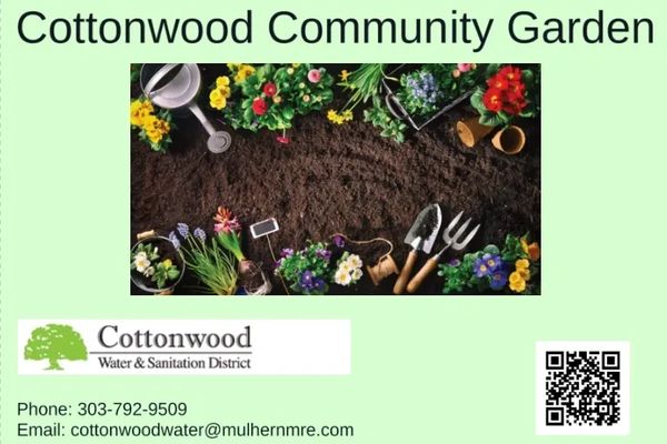 Cottonwood Community Garden Sign