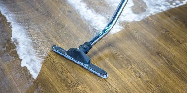 Rincing away soils on hard flooring