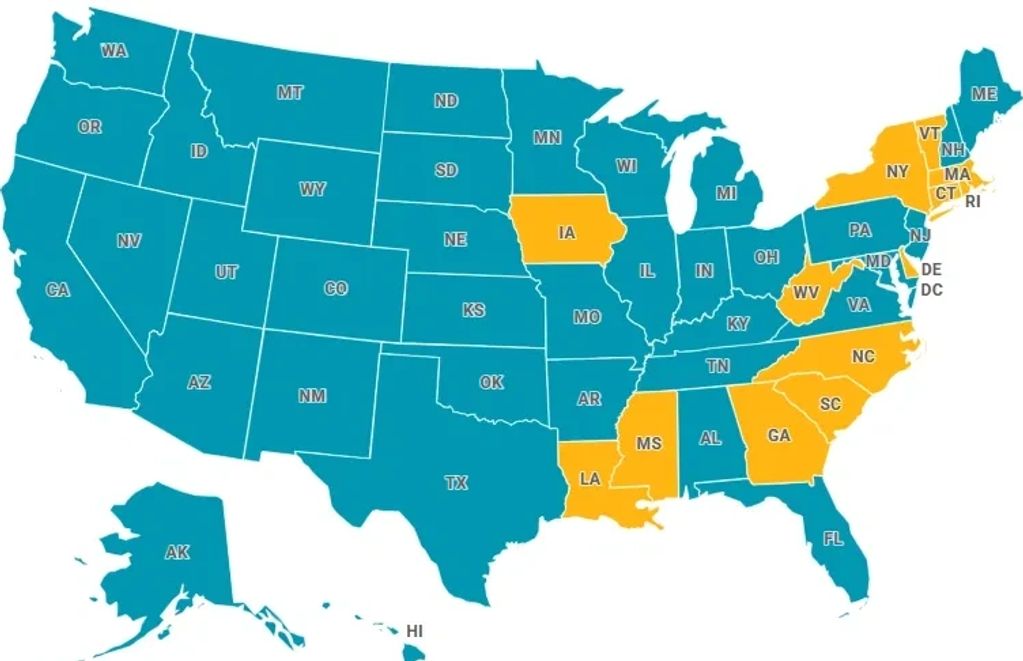 Map of the United States