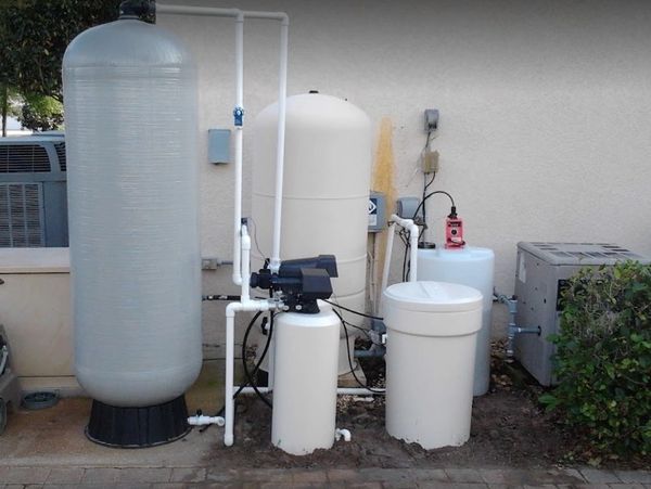 Well Water Treatment System - Chlorination with Carbon Filter and Water Softener