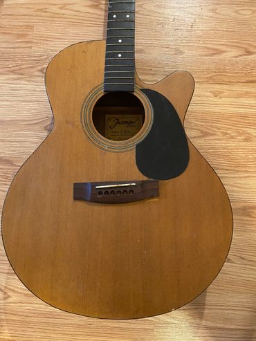 Front side of a found object ready to be sculptured into a 3D assemblage