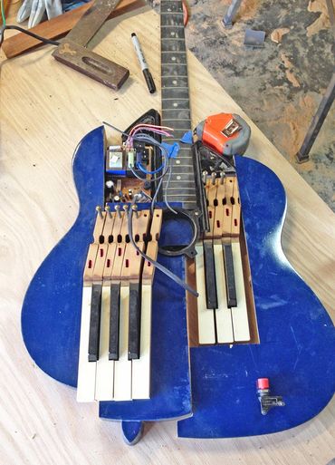 found objects in a preliminary assemblage