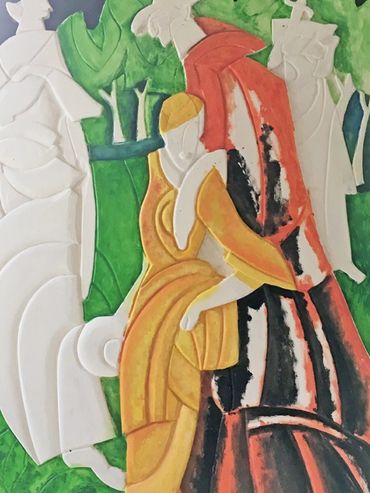 3D copy of Lionel Feininger's Jesuits III
shown in process