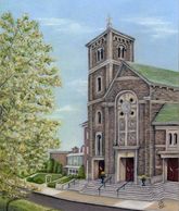 Church of the Immaculate Conception - Commission Colored Pencil Painting
