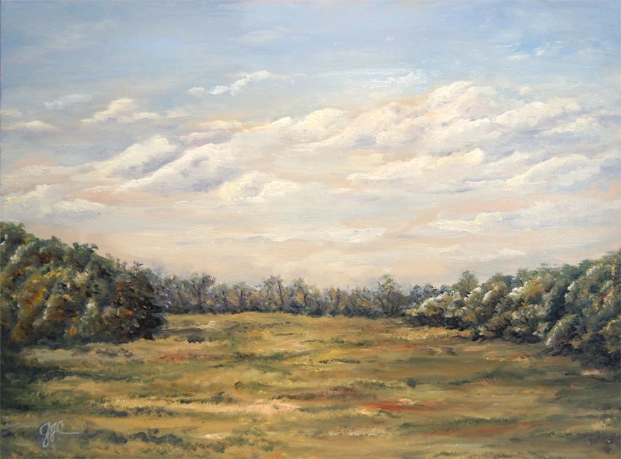 Late Afternoon Sky Oil Painting