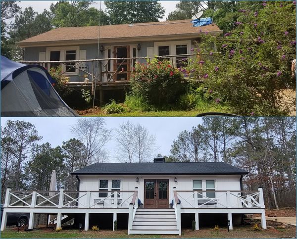 What a great remodel! This 1965 farmhouse in Carrol County got a great facelift.