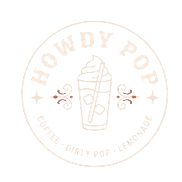 Logo with text 'Howdy Pop' and an ear of corn.