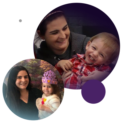 Brianna with her children