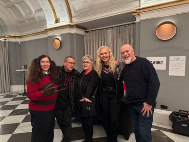 Client Leslie Hoffman with other guests at Horror Con Scotland 2025.