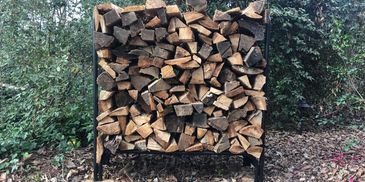 Burn a Mr Lee's CLT Firewood  4' Stack - Woodcutters are  at the woodyard til Midnight for Delivery!