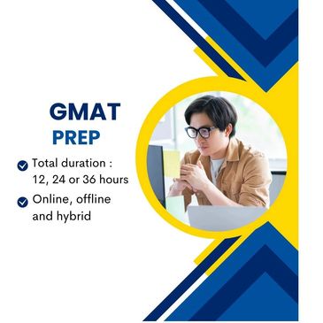 GMAT prep course options with flexible durations and formats.