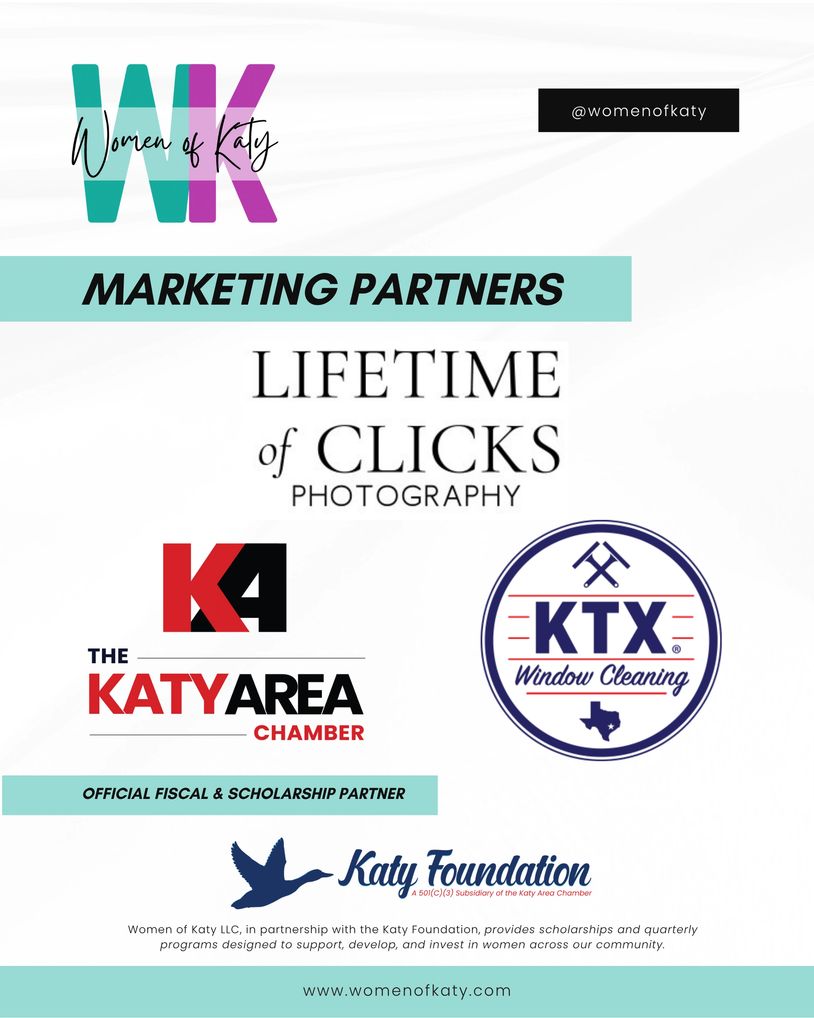 Marketing partners and scholarship supporter of Women of Katy.