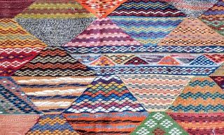 Moroccan Berber Kilim with geometric patterns