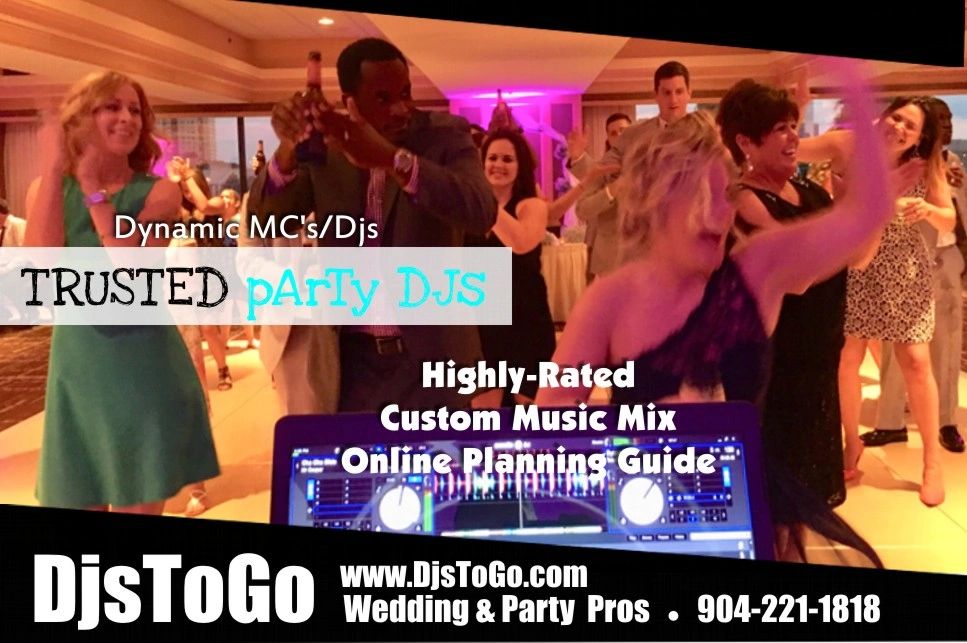 Bride dancing at wedding with group Djs To Go Jacksonville, Fl 