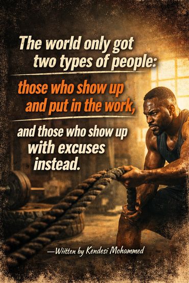 QUOTES BY KENDESI MOHAMMED