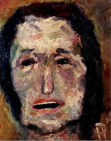 Bobby Sands oil painting on canvas. 2026. Impressionistic