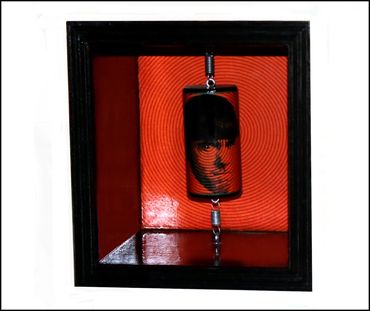 Assemblage sculpture by Chicago artist Peter Hagerty.