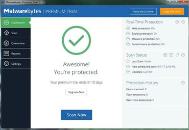 Installing Malwarebytes Free Trial