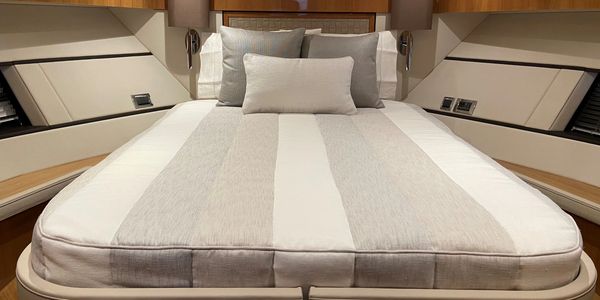 Custom Boat Bedspread and Cushions