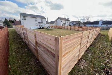 Cedar Side by Side Horizontal Fence Company in Monrovia, IN