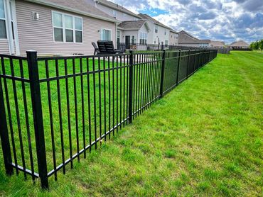 3 Rail Flat Top Aluminum Fence in Brownsburg, IN
