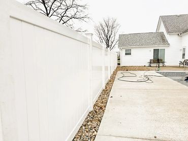 Beautiful White Vinyl Fencing in Plainfield, IN