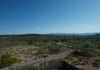 The view overlooking driveway and the mountains to the southwest.  Camp Verde is in the river valley before the mountains.