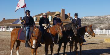 Buffalo Soldier Reenactment at Fort Verde State Park in Camp Verde, Arizona.