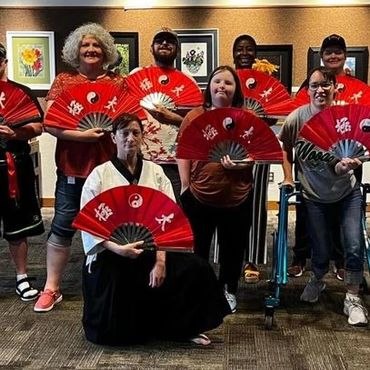 Japanese Fan demo at JC Public Library