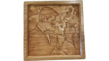 Carved Wooden Photo