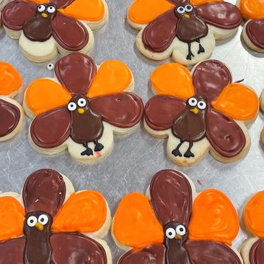 Turkey-shaped chocolate covered treats