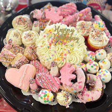 Assorted chocolate dipped strawberries tray