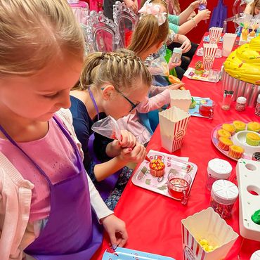 Mermaid themed party table scene