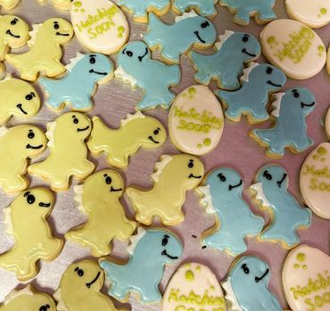 Pastel animal character cookies
