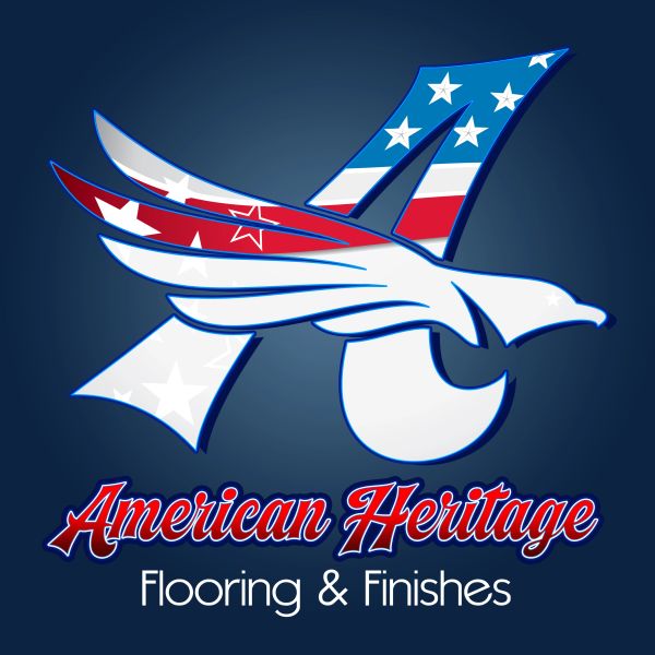 Logo featuring an eagle with American flag colors and text.