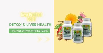 Detox and liver health supplements with natural ingredients on sale.