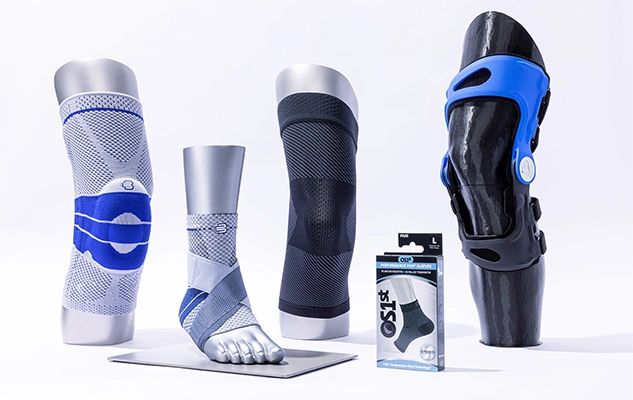 Compression knee and ankle brace