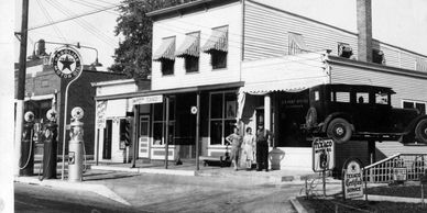 The Royal Blue grocery, Main St. Bourbonnais, Il, circa 1931.