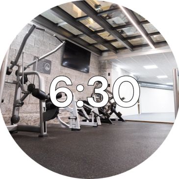 Fitnessraum Werktags ab 6:30 Uhr geöffnet